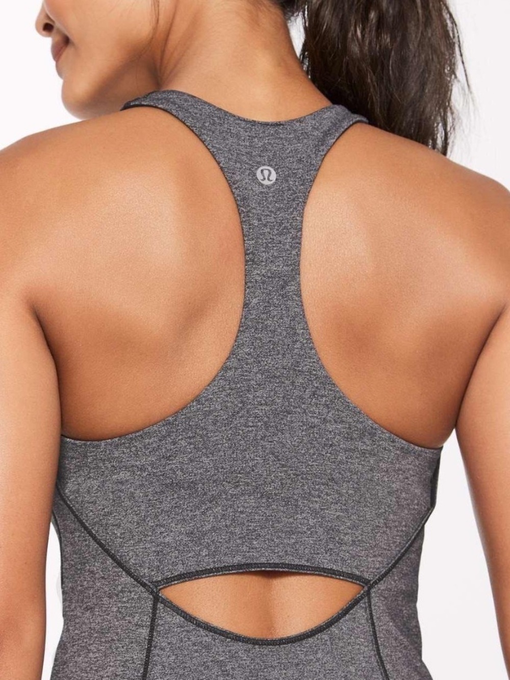 Lululemon Heather Training Tank Top With Built In Bra Racerback - Picture 3 of 11